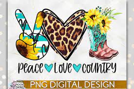 Download Peace Love Country Png Sublimation Design 953220 Sublimation Design Bundles