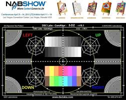 new 3d camera test chart from dsc labs live production tv