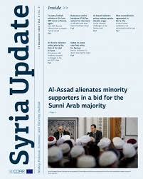 O ne of the primary causes of the syrian civil war could also prove to be a great obstacle to lasting peace at its conclusion: Al Assad Alienates Minority Supporters In A Bid For The Sunni Arab Majority Coar