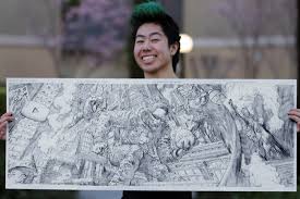 I drew mrbeast for 24 hours straight and sent it to him because he is my favorite youtuber and he seems like a chill dude! I Drew Pewdiepie For 24 Hours Straight I Did What I Could To Help Small Youtuber Zhc Comic Style Art Youtube Art Puzzle Art