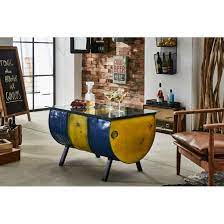 4.5 out of 5 stars. Oil Drum Coffee Table Barrel Glass