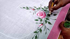 Freehand Fabric Painting Fabric Painting Freehand Painting On Saree Saree Painting Ideas Aim 2 Photography