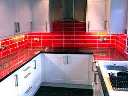 The Brillo Liso Range Is Available In White Cream And Black As Well As This Eye Catching Red Til Kitchen Wall Storage Kitchen Backsplash Designs Kitchen Tiles