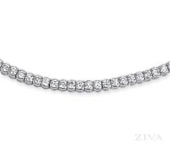 Elegant Bezel Set Diamond Tennis Necklace Tennis Necklace Diamond Tennis Necklace Bezel Set Diamond