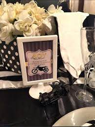Motorcycle Theme Babyshower Baby Shower Party Ideas Photo 9 Of 10 Baby Shower Motorcycle Baby Shower Parties Baby Shower