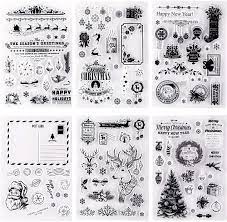 But knowing which suits may be tricky especially if you are new to card making. Amazon Com Whaline 6 Sheets Christmas Theme Silicone Clear Stamps Seal Blocks For Card Making Scrapbooking Decoration Words Journaling Diy Album Arts Crafts Sewing