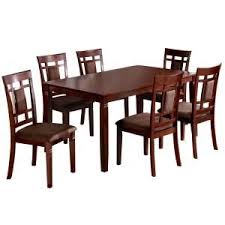 Home Depot Venetian Worldwide Montclair 7 Piece Dark Walnut Dining Set Cm3930t 7pk The Home Depot Dining Room Sets Rectangular Dining Table Dining Table