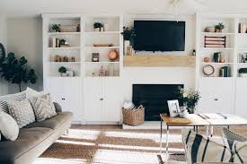 Ikea Hack Our Built Ins Rhiannon Lawson Home Ikea Hack Living Room Built In Shelves Living Room Ikea Built In