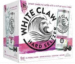 Hard seltzer is made using a blend of seltzer water, our gluten free brewpure? White Claw Hard Seltzer Black Cherry 6 Pack 12 Oz Kelly S Liquor