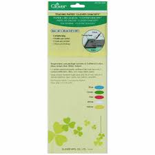 The tracing paper transfer method of marking an embroidery design on fabric, sometimes referred to as thread tracing, uses lightweight tissue or tracing paper marked with layer the tracing paper on top of your design. Tracing Paper Chacopy Clover