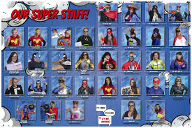 A Superhero Theme Is Fun For A School Yearbook Our Teachers Really Got Into Character And The Students Love Yearbook Themes Yearbook Staff Comic Book Yearbook