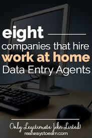 Data Entry Jobs From Home List Of 11 Companies That Hire Data Entry Jobs Make Money From Home Work From Home Jobs