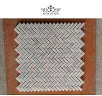 Moasic Honed Modern Design Square Rock Panels Wall Artificial Stone Tiles  Gold Vein Pattern Polished for Hotel Projects