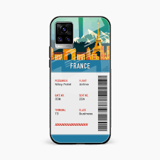 Sirphire France Boarding Pass Vivo S7 Case
