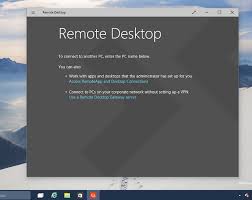 The remote desktop app is easy to use to connect to other devices. Cannot Use Remote Desktop With Windows 10 Tech Preview Windows Central Forums