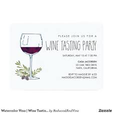 Watercolor Vino Wine Tasting Party Invitation Zazzle Com In 2020 Wine Tasting Invitations Wine Tasting Party Wine Tasting