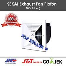 Tempatkan hexos fan di sudut ruangan kamar mandi yang berbau tak sedap bisa juga terjadi karena kurangnya sirkulasi udara. Sekai Exhaust Fan Mvf 1091 Plafon Ceiling Atap 10 Inch Kipas Angin Hisap Listrik Kamar Mandi Dapur Shopee Indonesia