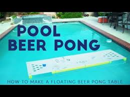 The galvanized metal tubs look good inside or out, and with a starting price of $50, they're pretty darn affordable, too.pair one with a pool float, and you're all set for a day of fun in the sun.but as much as we love the trend, we kept getting. Floating Beer Pong Table Diy Pool Pong Tutorial Youtube Pool Beer Pong Floating Beer Pong Table Beer Pong