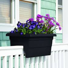 They form the pillars of the patio or deck space. Root Vessel Countryside Railing Planter Perfect For Flowers Foliage And Greenery