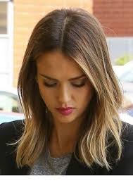 Medium Length Brown Hair With Highlights Inspiring Ladies Jessica Alba Hair Hair Highlights Hair Styles
