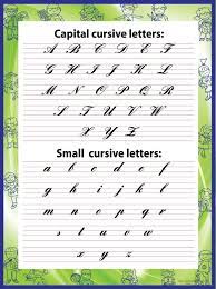 English alphabet is a latin alphabet consisting of 26 letters. Lowercase And Cursive Letters