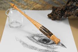 Straight Calligraphy Pen Handmade Dip Pen Wooden Nib Holder Wood Dip Pen Ink Art Writer Gift Unique Art Gift Wif Unique Art Gifts Calligraphy Pens Dip Pen