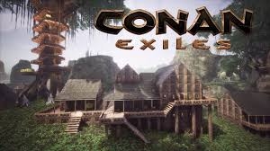Conan Exiles House Designs In The Jungle Treehouse City Speed Build Youtube Conan Exiles Tree House Conan