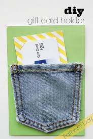 While it can sometimes be difficult to come up with gift ideas, focusing on his hobbies and interests can help. Diy Gift Card Holder For Father S Day Gift Card Holder Gift Card Holder Diy Denim Gift