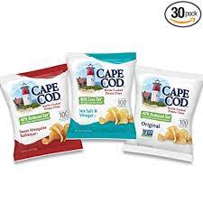 Perfect when you want a tasty, crunchy snack on the go. Amazon Com Cape Cod Potato Chips Reduced Fat Kettle Cooked Chips Variety Pack 30 Count
