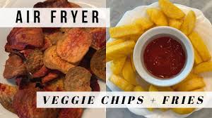 Dredge polenta balls into potato starch and place back on lined cookie sheet. Air Fryer Veggie Chips And Polenta Fries Easy Guilt Free Snacks Youtube