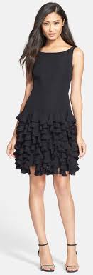 Milly Petal Silk Cocktail Dress I Don T Know Why But This Is Such A Pretty Dress Even Though I M Not Really Black Dress Silk Cocktail Dress Lil Black Dress