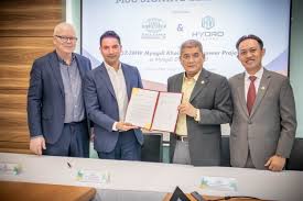 Svg vector illustration graphic art design format. Energy Power Magazine Hydro Village Signs Project Deal With Serba Dinamik