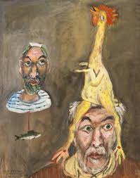 Martin Penrose, "the Courtyard", 1992, Gouache