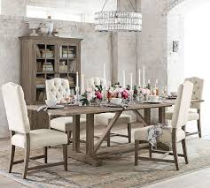 Sleek 3pc dining sets are a suitable choice for a tiny breakfast nook. Livingston Extending Dining Table Pottery Barn
