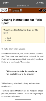Improve grammar, word choice, and sentence structure in your writing instantly. Cast A Rain Spell Earlier Today And It Worked And It S Only My Second Day Practicing Witchcraft Sorry I M Just Excited Spells