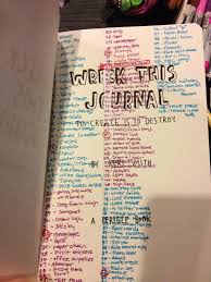 Table Of Contents Wreck This Journal Wreck This Journal Journal Book Of Shadows