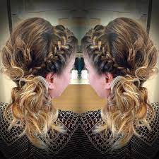 Braided Updo Blue Water Salon And Spa Woodland Hills Ca 818 340 8400 Hair Styles Braided Updo Hair