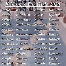 K Names For Girls 2020 In 2021 Baby Names Character Name Ideas Name Inspiration