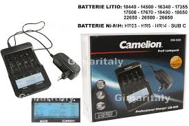 Può essere usato in tutte le torce che montano la batteria al litio 18650 ricaricabili. Caricabatterie Universale Aa Aaa C Litio Lcd Camelion Cm 500