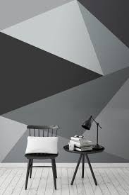 Bedroom Geometric Wall Design Black And White Convex Wall Mural Milexa Wallpaper Living Room Living Design Living Room Spaces