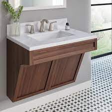 A portion of the clear floor space located under the fixtures provides the required knee and toe clearance so that a wheelchair can be rolled up to the bathroom sink. Ada Compliant Bathroom Sinks Rectangular Undermount Sink Kralsu Sink And Faucet Supplies