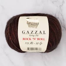 50 гр мотков в упаковке: Gazzal Rock N Roll Yarn Claret 13189 Hobiumyarns