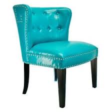 Picture Of Teal Bonded London Studded Chair 200 At Home Studded Chair Teal Chair Accent Chairs For Sale