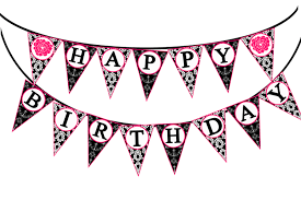 Birthday Banner Clipart Black And White Paris Happy Birthday Banner Printable Instant Download Etsy Happy Birthday Banners Happy Birthday Banner Printable Birthday Coloring Pages