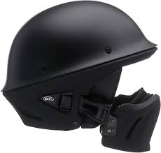 Bell Rogue Half Size Motorcycle Helmet Solid Matte Black Large