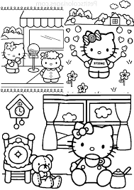 143 dessins de coloriage Hello Kitty à imprimer | Mermaid coloring pages, Hello  kitty shop, Hello kitty