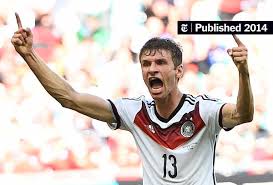 His current girlfriend or wife, his salary and his tattoos. Thomas Muller Is Germany S Stealth Attacker Again The New York Times