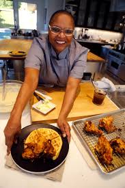 • we searched for the absolute best celebrity fried chicken recipe! Brown Sugar Kitchen S Acclaimed Cornmeal Waffles And Buttermilk Fried Chicken Cornmeal Waffles Celebrity Chef Recipes Chef Recipes