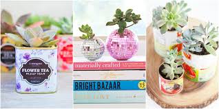 Adding a magnet on the back means you can even cover your fridge with your new obsession. 15 Diy Succulent Planters How To Make A Succulent Planter