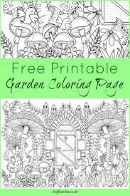 A garden is life, beauty and a pure expression of nature. Free Garden Coloring Page For Adults Crafts On Sea